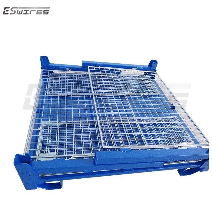 Steel Stillage Pallet Cages fold