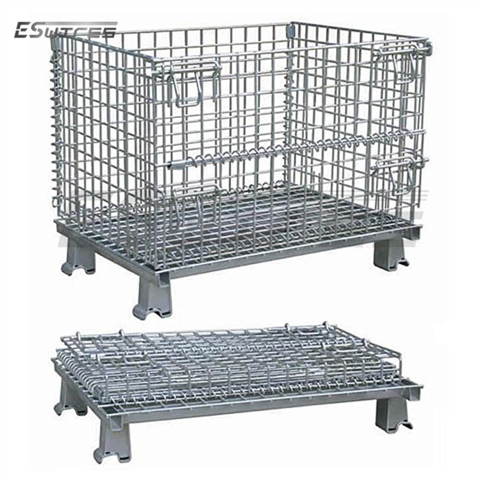 Wire Mesh Folding Stackable Container